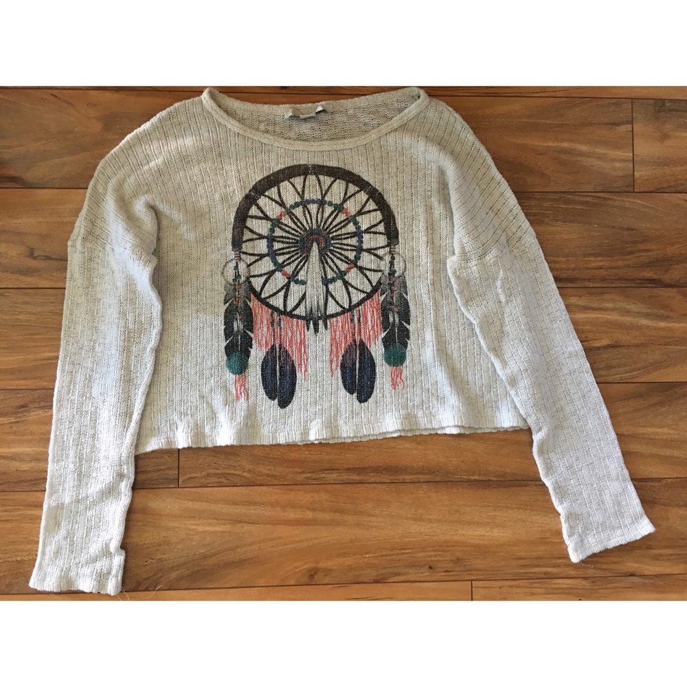 Forever 21 woven dream catcher crop top!