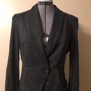 Stretchy soft wrap blazer