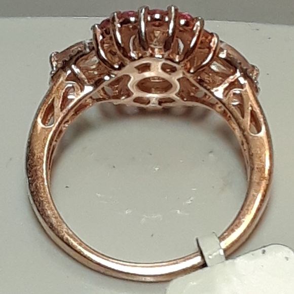 NWT! Rare Marropino Morganite Pink Sapphire Ring - Picture 7 of 8