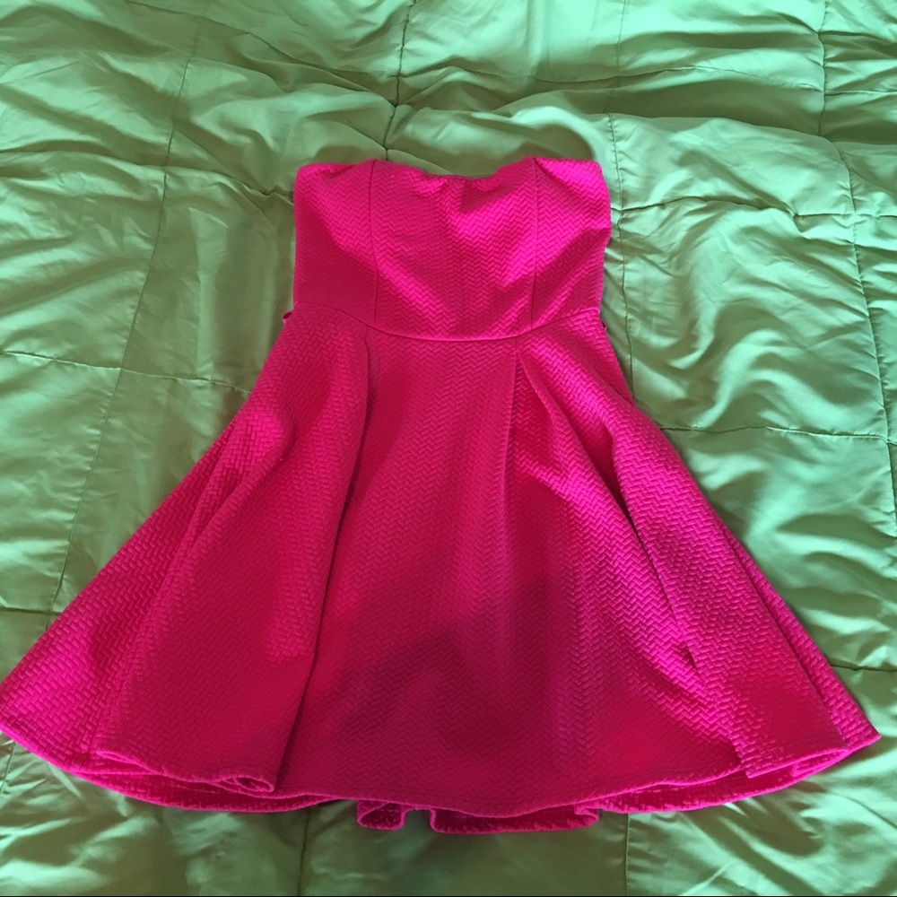 Papaya Strapless Pink Dress Sz. Medium