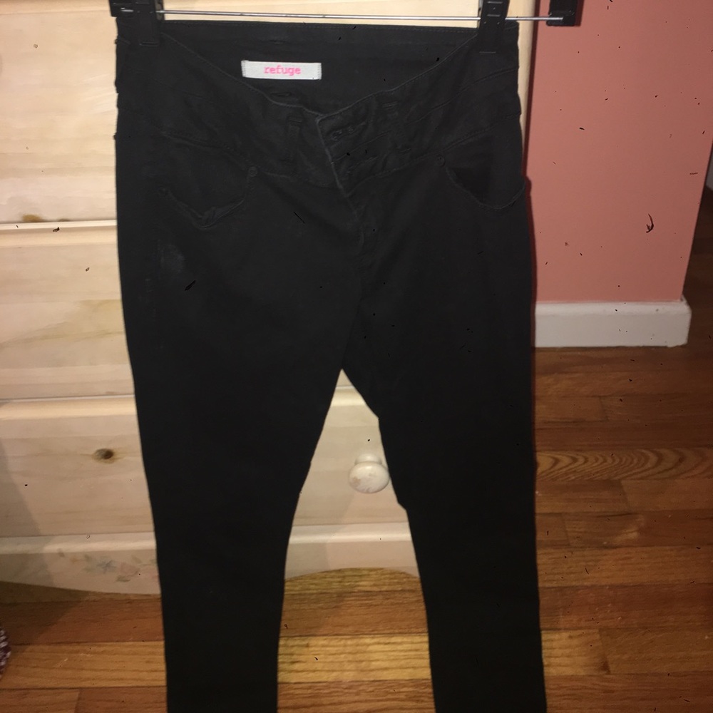 Black jean pants from Charlotte Russe