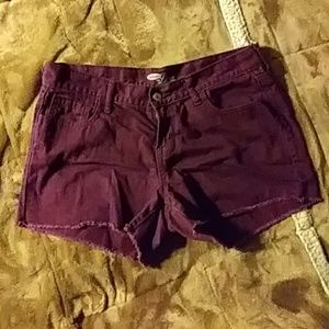 Old navy purple diva shorts