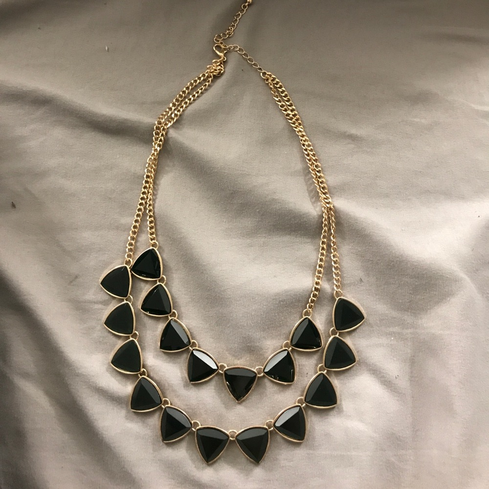 Gold and Green Necklace