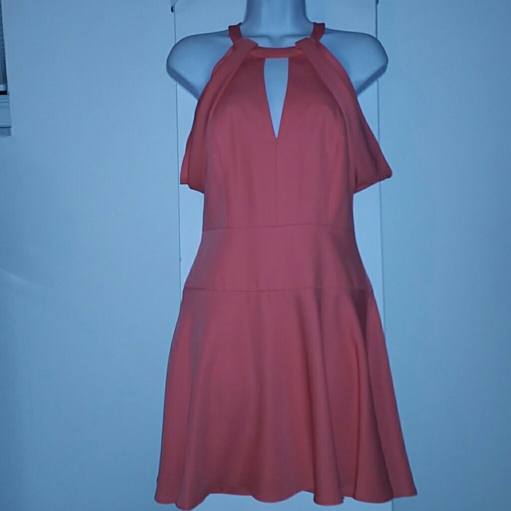 BCBG Sallie Cold Shoulder Dress