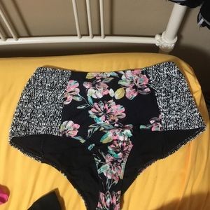 High waisted bikini bottoms
