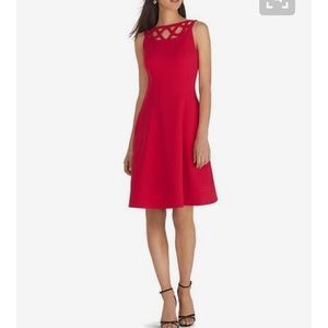 WHBM Red cutout dress