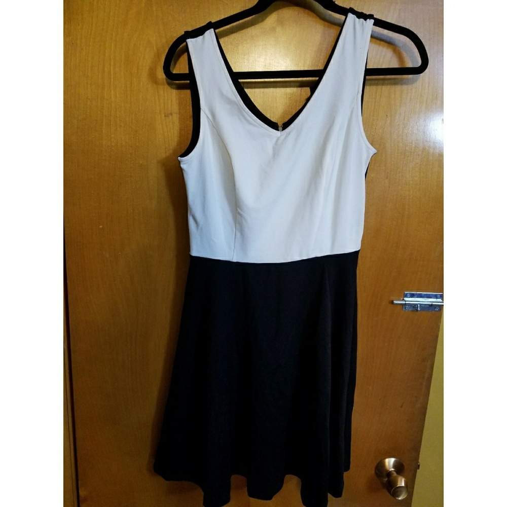 Black and white dress