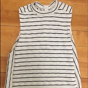 Madewell striped mockneck tank