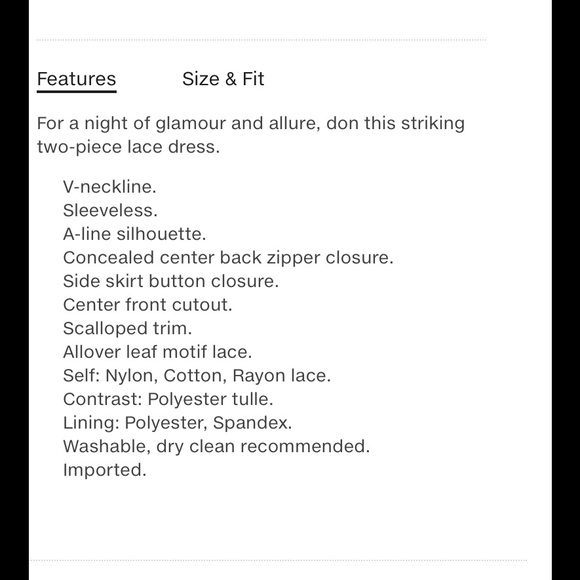 BCBGMAXAZRIA Tyrah Lace Cutout Two-Piece Dress NEW - Picture 3 of 4