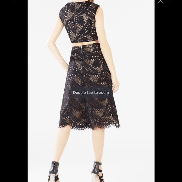 BCBGMAXAZRIA Tyrah Lace Cutout Two-Piece Dress NEW - Picture 4 of 4