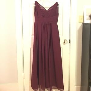 Wine color bridesmaid dress, worn once