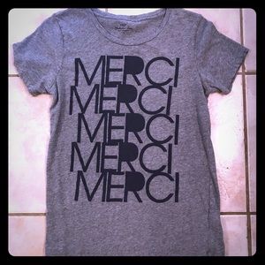 J. Crew "Merci" T-shirt