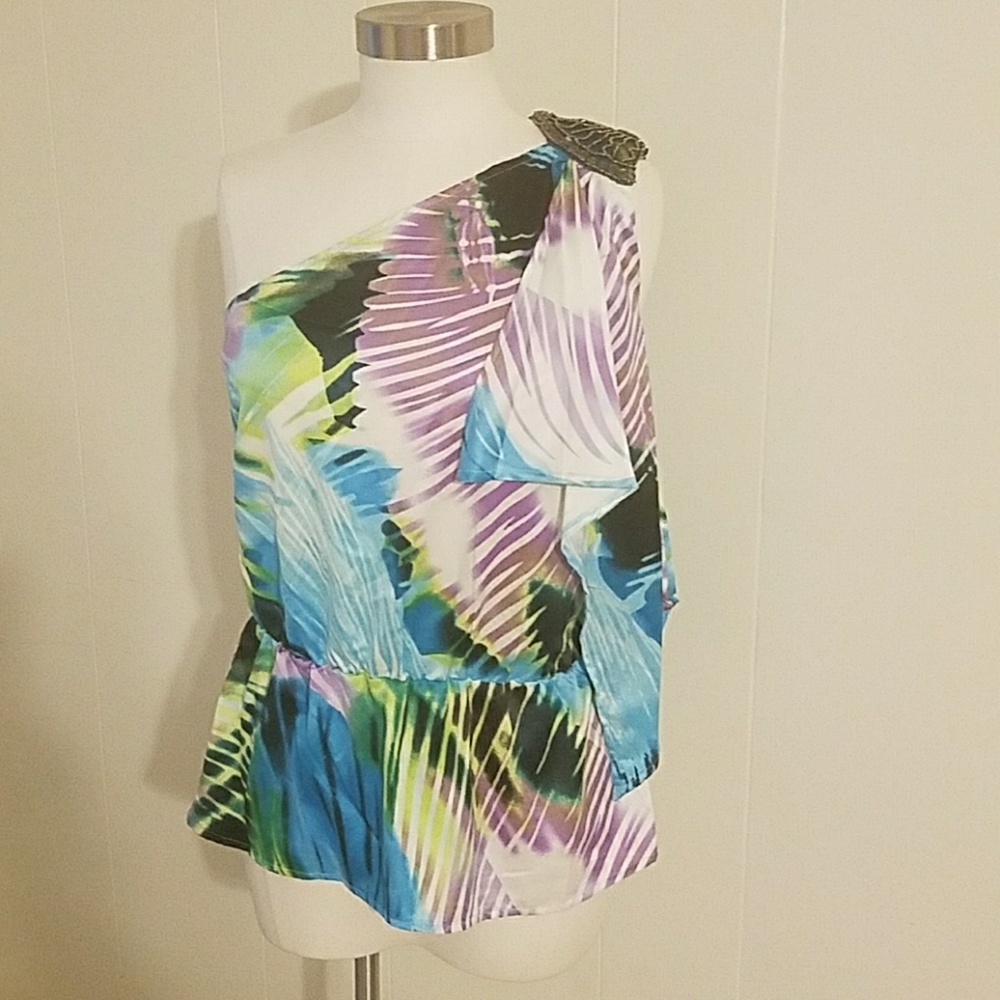 ⚡🎈➡️Vibrant  One Shoulder Top