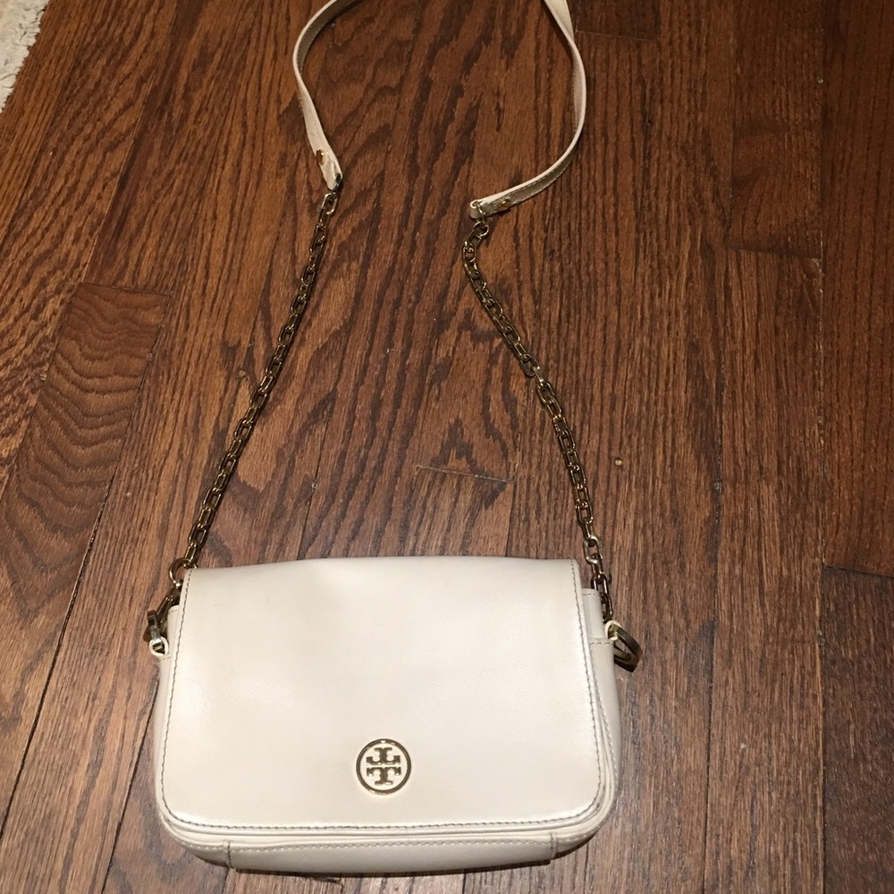 White cross body Tory Burch Purse