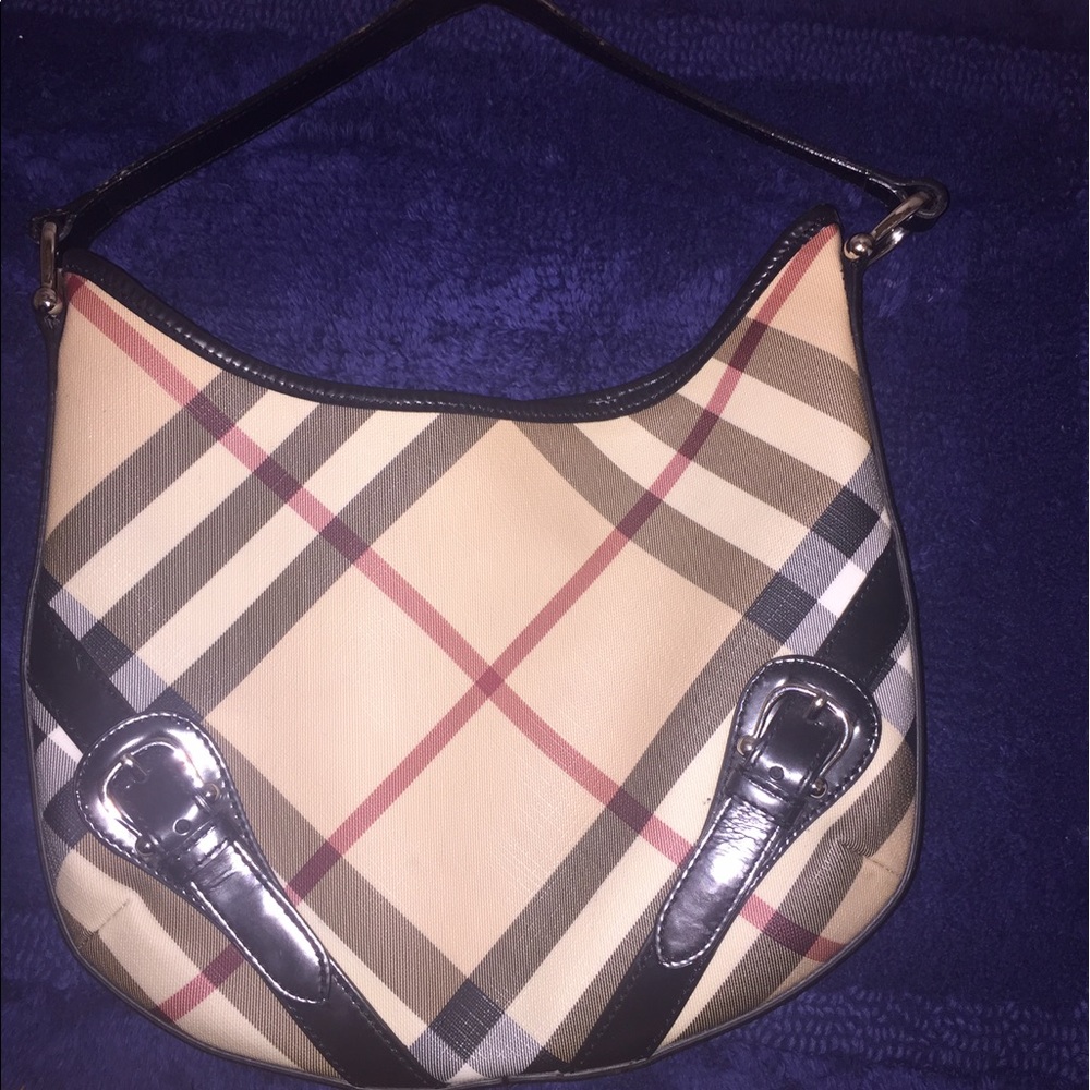 Authentic Burberry top handle hobo