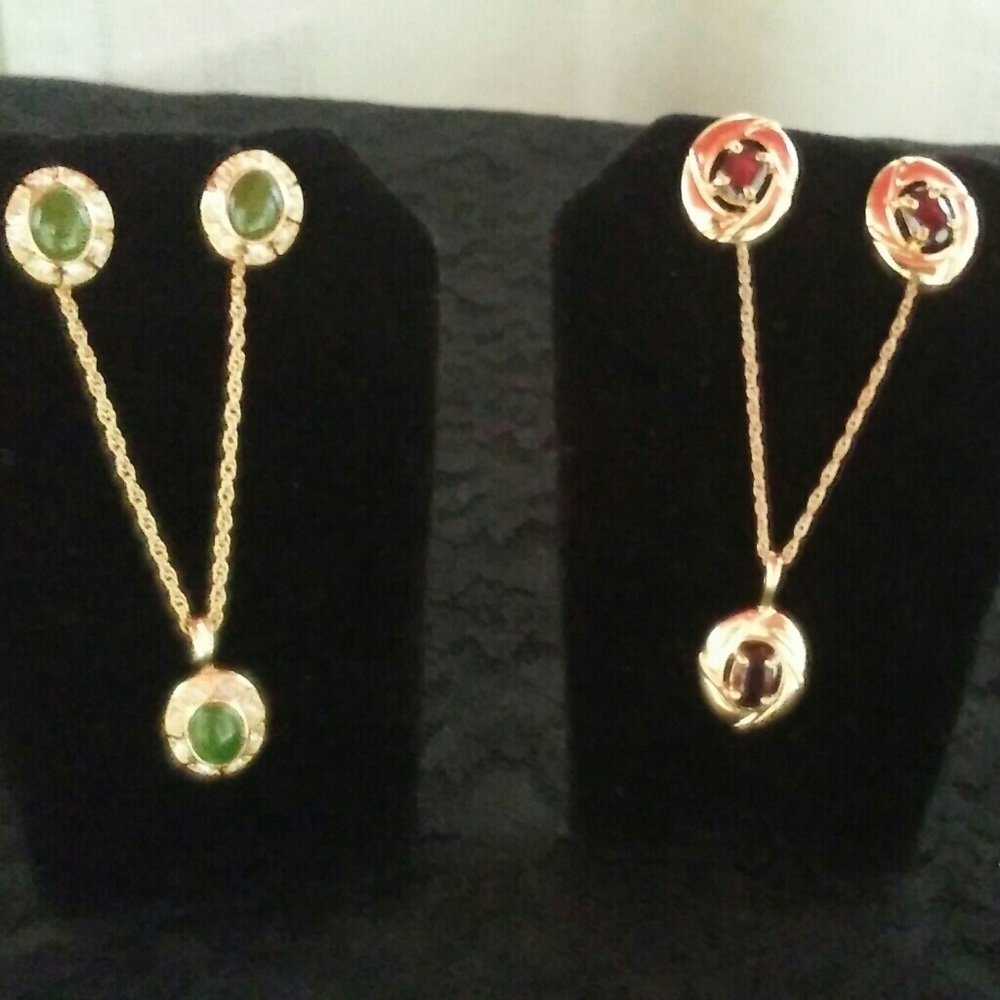Two Beautiful Avon Earrings and Necklace Sets