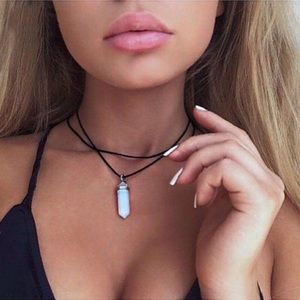Jewelry - Healing Stone Boho Multicolor Choker Necklace Jewelry - Healing Stone Boho Multicolor Choker Necklace