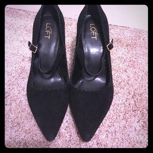 Size 9 Black Suede Heels