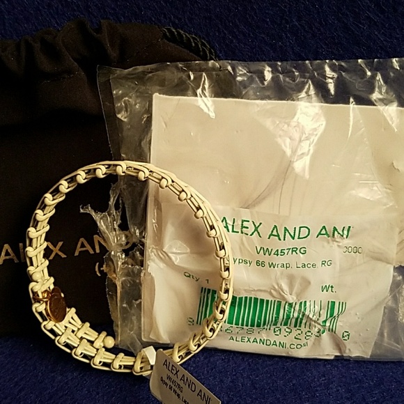 NEW Alex & Ani Gypsy 66 Wrap Bracelet Off White - Picture 4 of 5