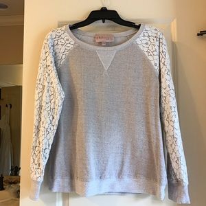 Philosophy lace sleeves sweater