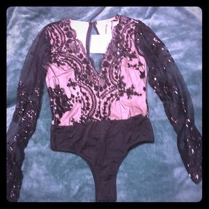 LF sequins bodysuit