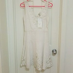 Joie white linin dress size 0