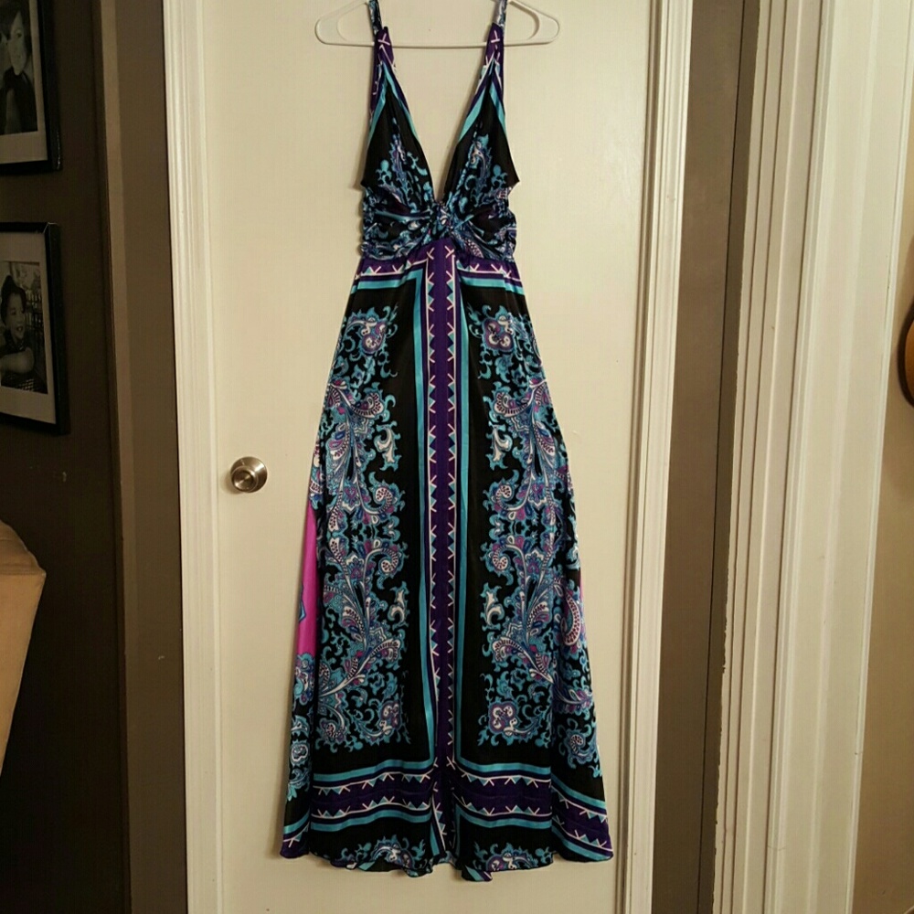 Louisa Villani Maxi Dress Paisley Summer