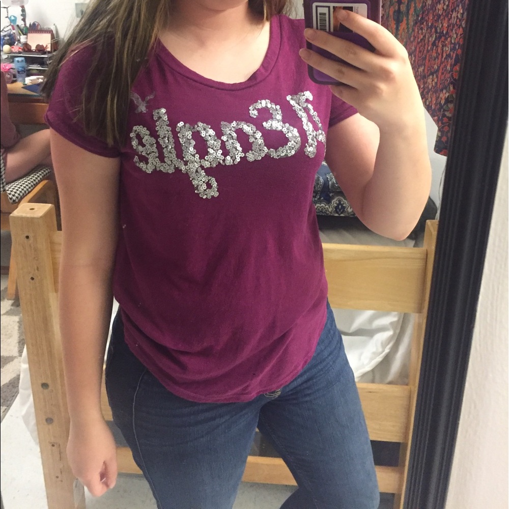American Eagle Sequin Top