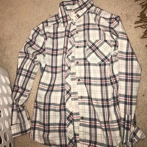 Red and Blue flannel top