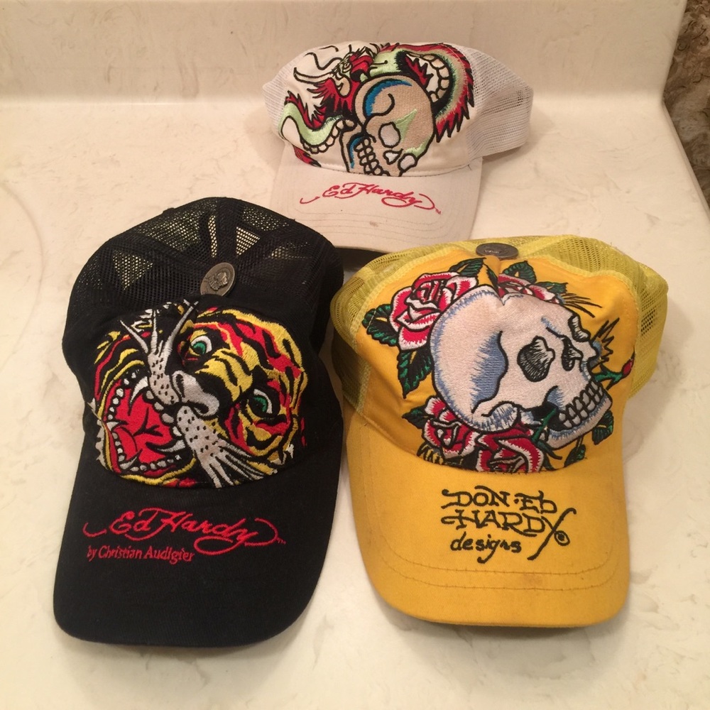 Ed Hardy Trucker Hat Bundle