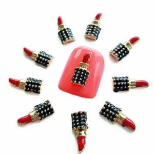 5 pcs Lipstick 3D Nail Art Charm