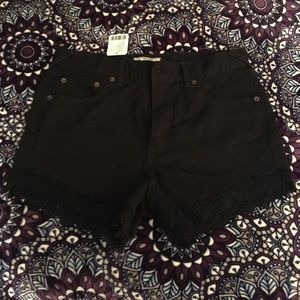 Free People Crochet Trimmed Shorts
