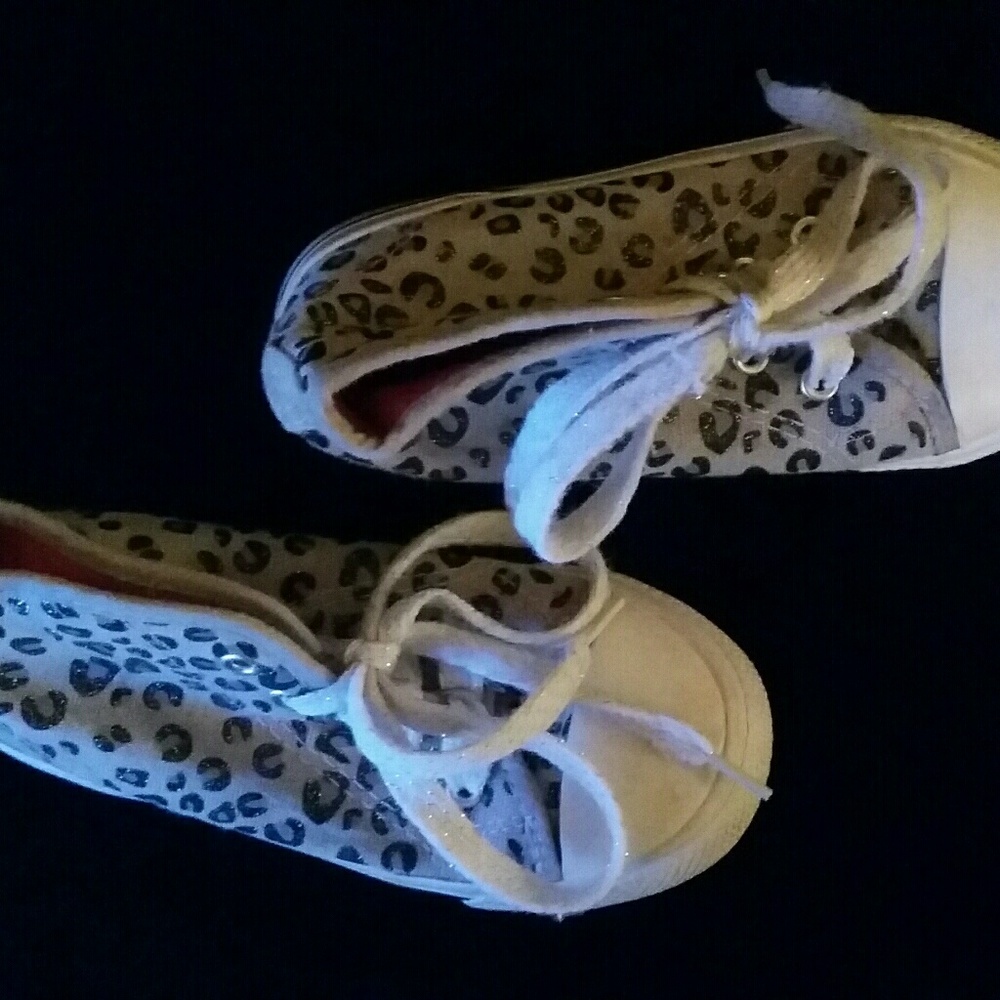 Kidget's girl's high top leopard print sneakers - Picture 3 of 4