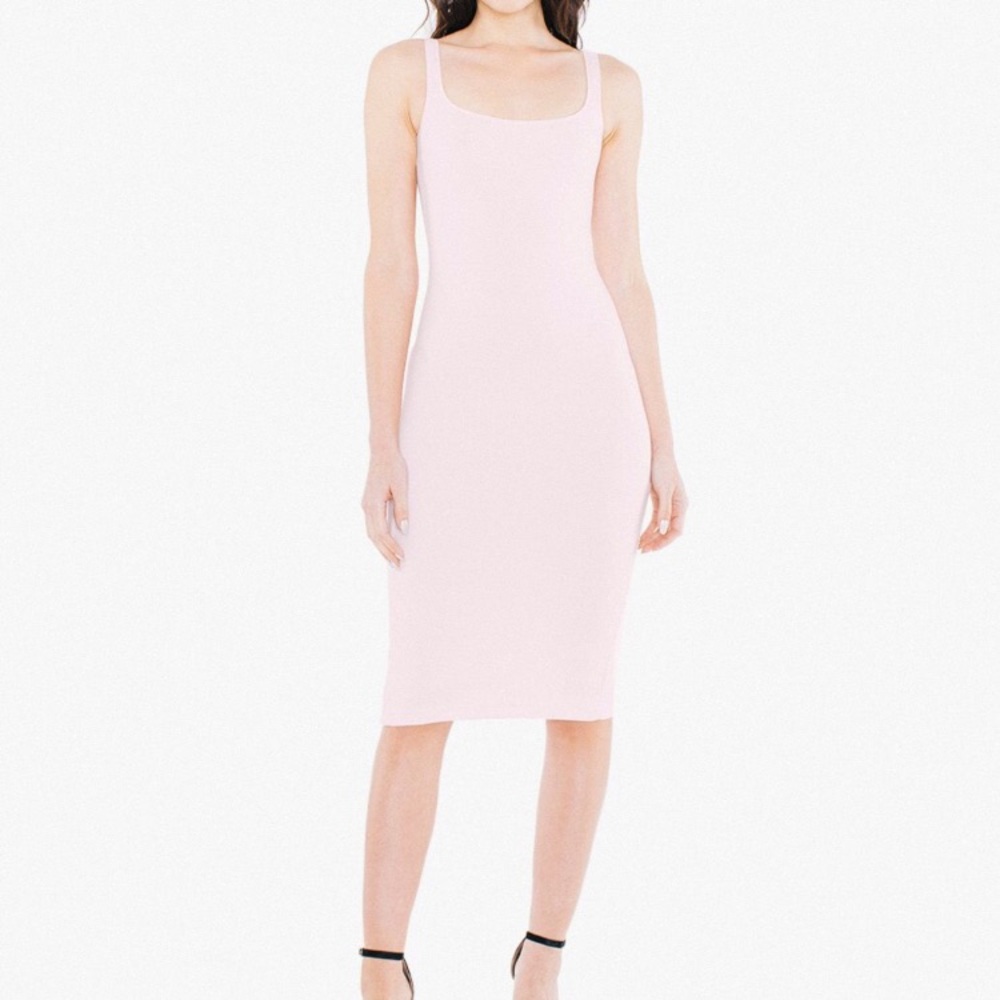 AMERICAN APPAREL PINK PONTE DRESS