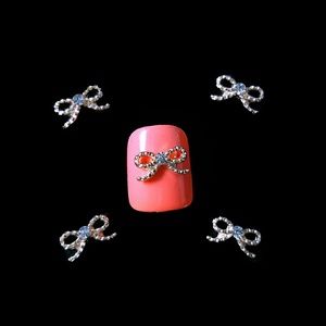 5pcs Skinny Bow 3D Nail Art Charm