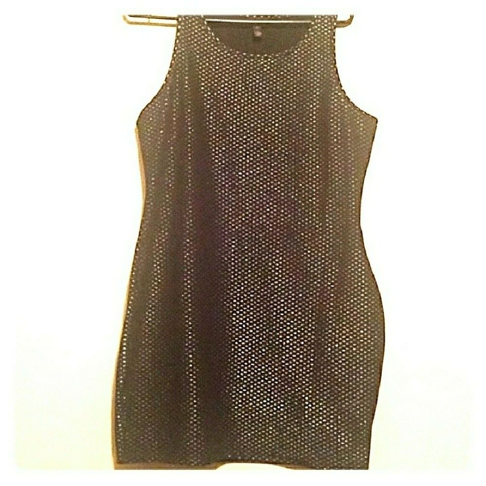 Black and silver dress