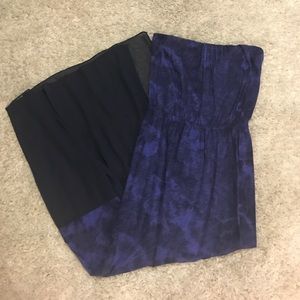 Express blue tie dye maxi dress