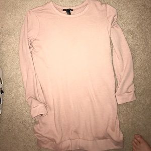 Blush pink sweater dress