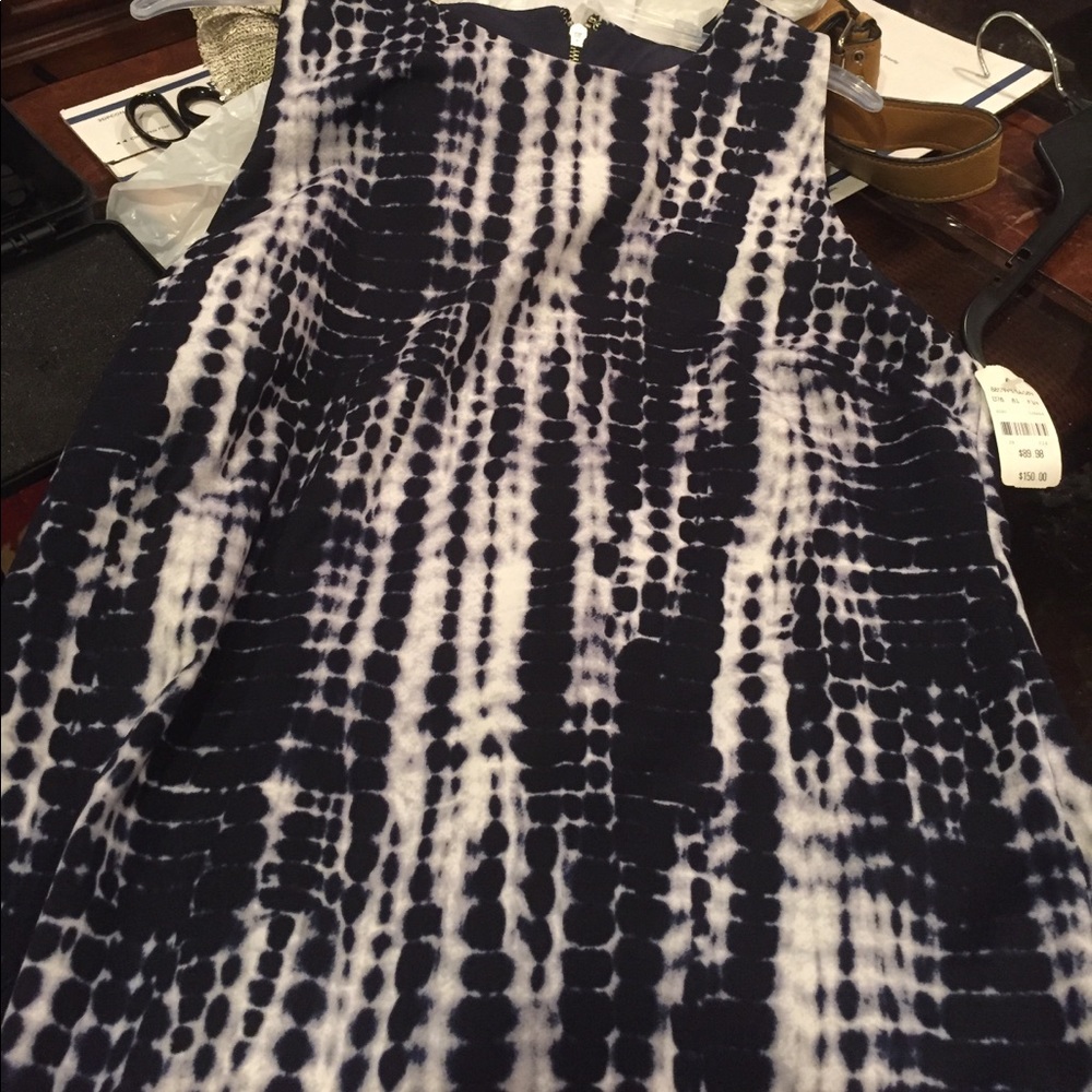 NWT navy/white sleeveless dress size 12