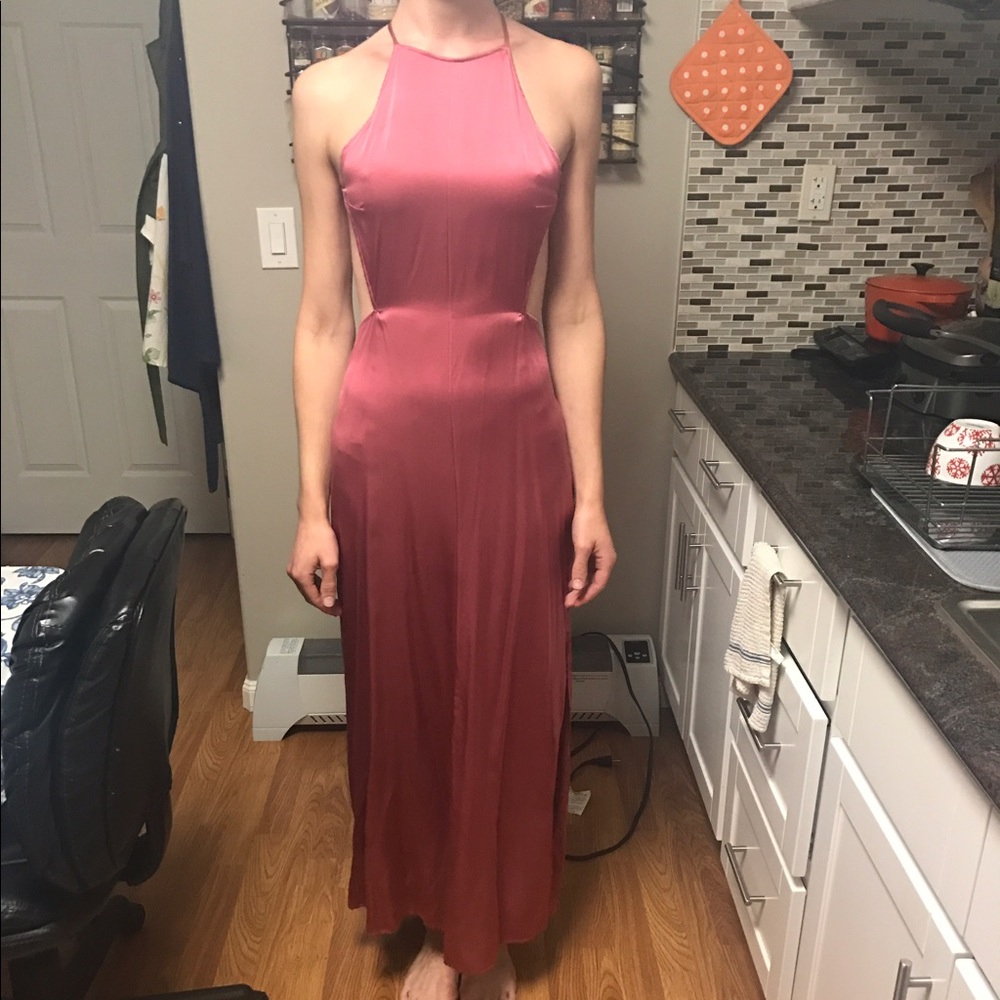 Reformation silk Charles maxi dress