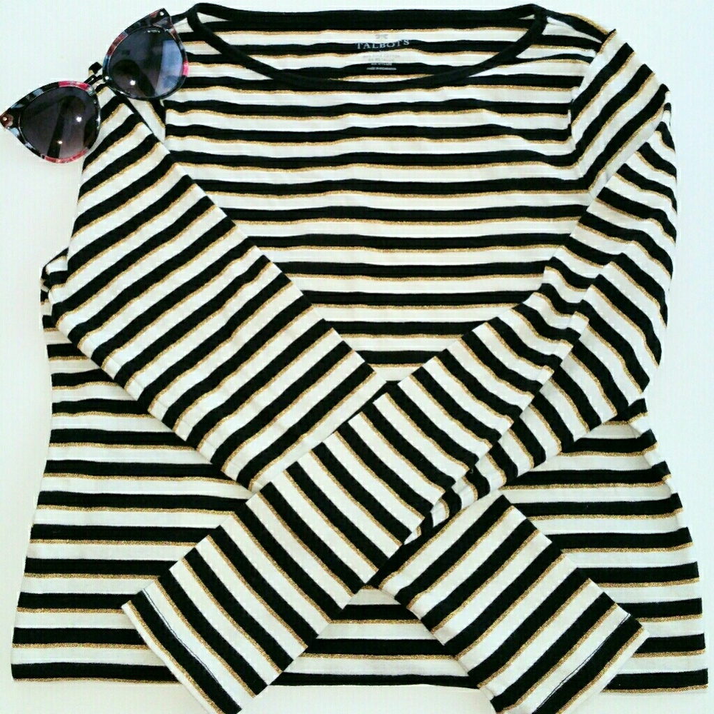 Talbots long sleeve striped shirt