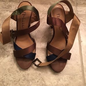 Multi-colored high heels perfect for summer!