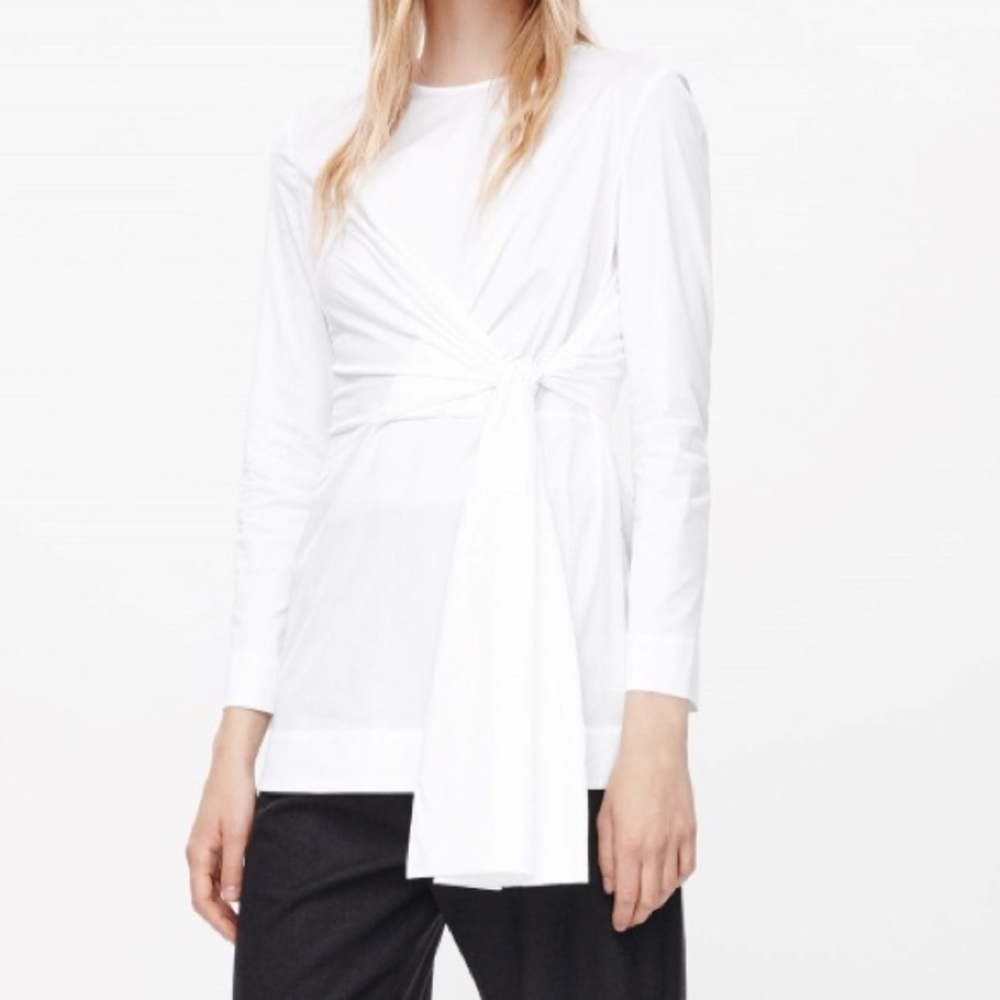 COS Tie Knot Detail Top