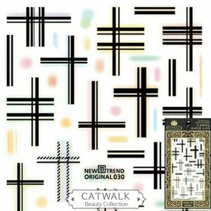 Plaid Stripe Nail Art Stickers