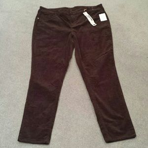 Brown corduroy jeggings