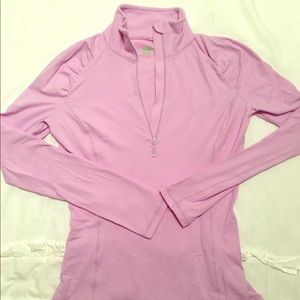 Lilly Pulitzer Luxletic 1/4 Zip in Iced Lilac