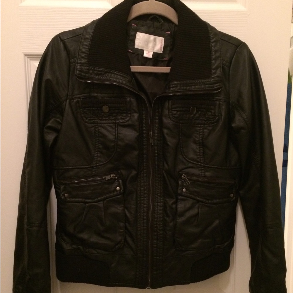 Vegan leather jacket