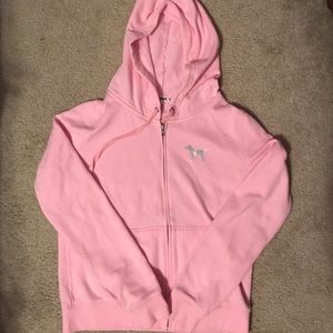 PINK Hooded Zip-Up