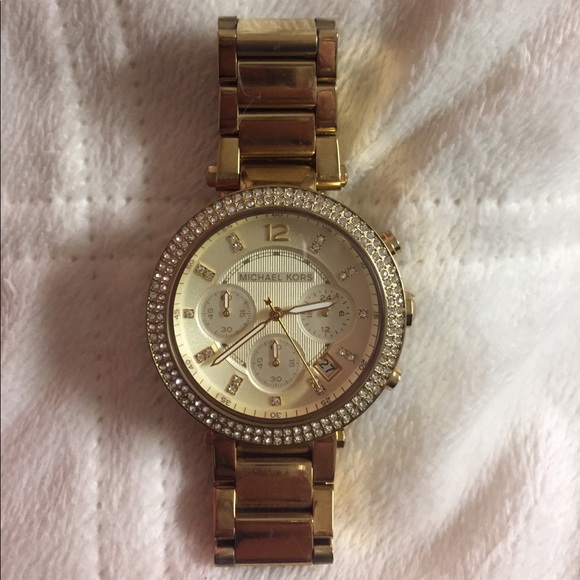 Authentic MK gold and diamond watch!!!