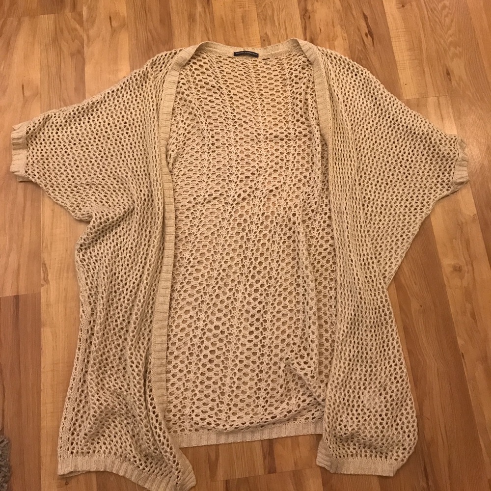 Oversized crochet sweater